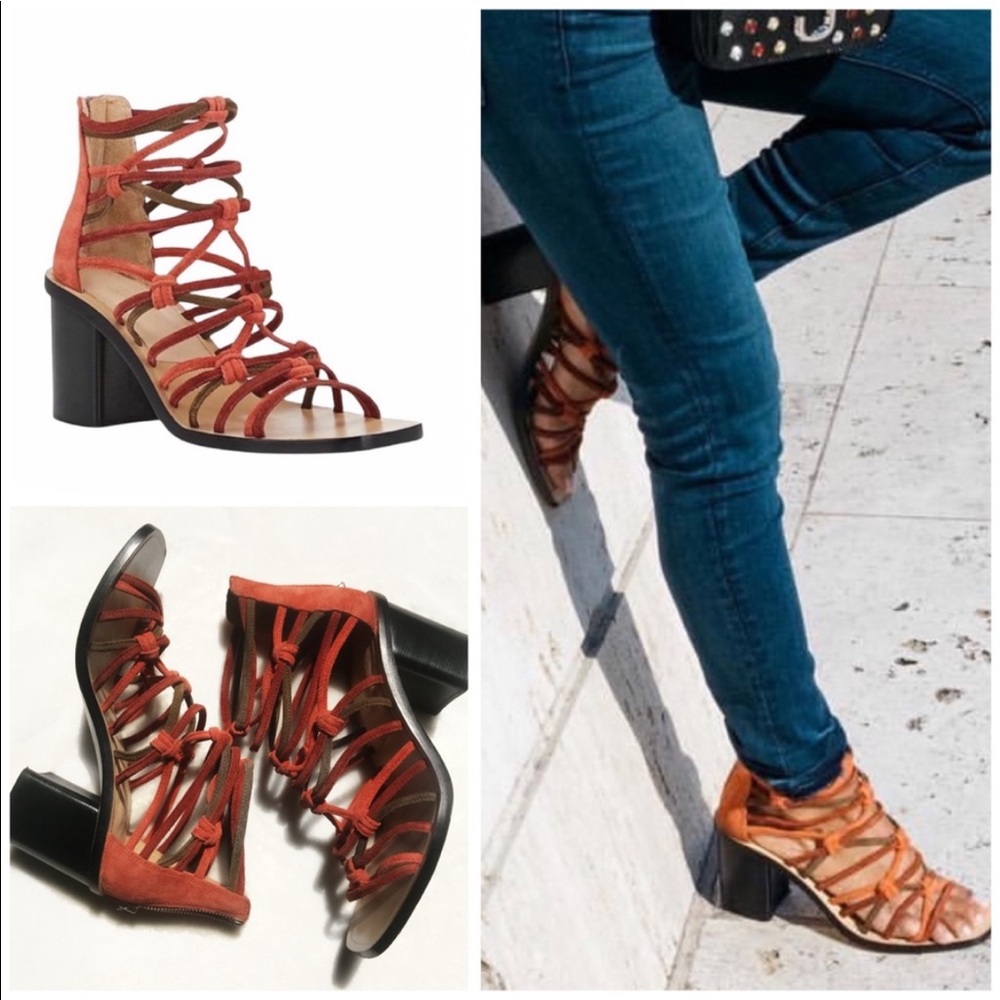 Rag & Bone Camille Sandal In Terracotta size 8